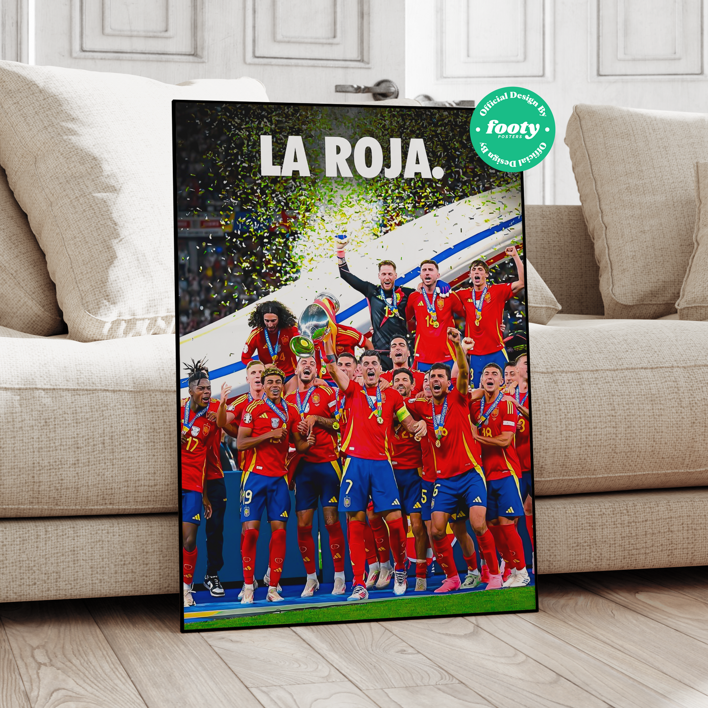 Spain Euros 24 'La Roja' Poster