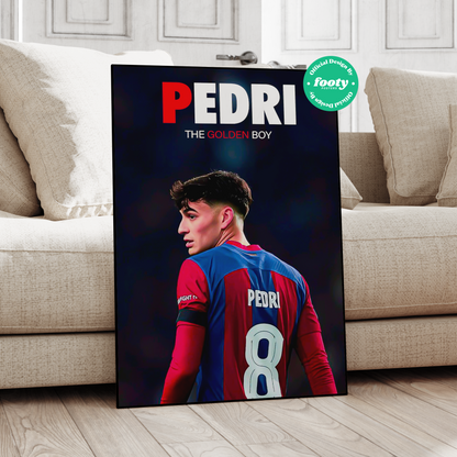 Pedri 'Golden Boy' Poster