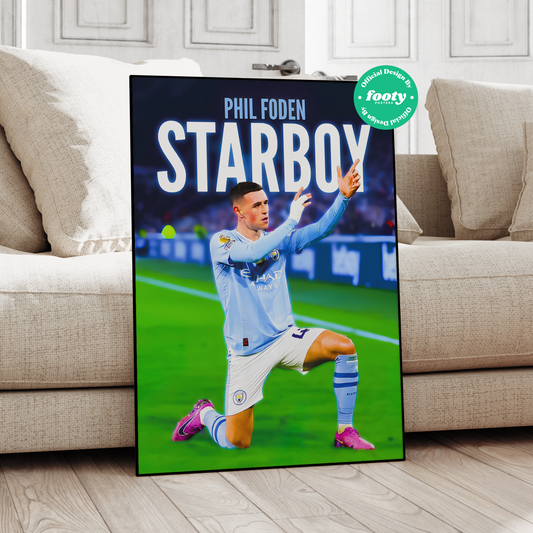 Phil Foden „Starboy“-Poster