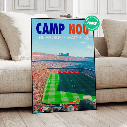 Camp Nou 'World Is Watching' Poster