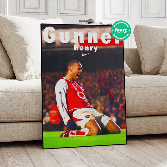 Thierry Henry 'Gunner' Poster