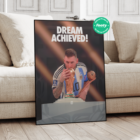 Lionel Messi 'Dream Achieved' Poster