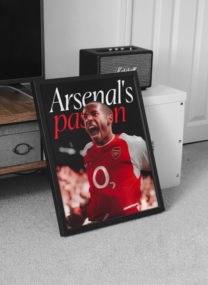 Thierry Henry 'Arsenals Passion' Poster