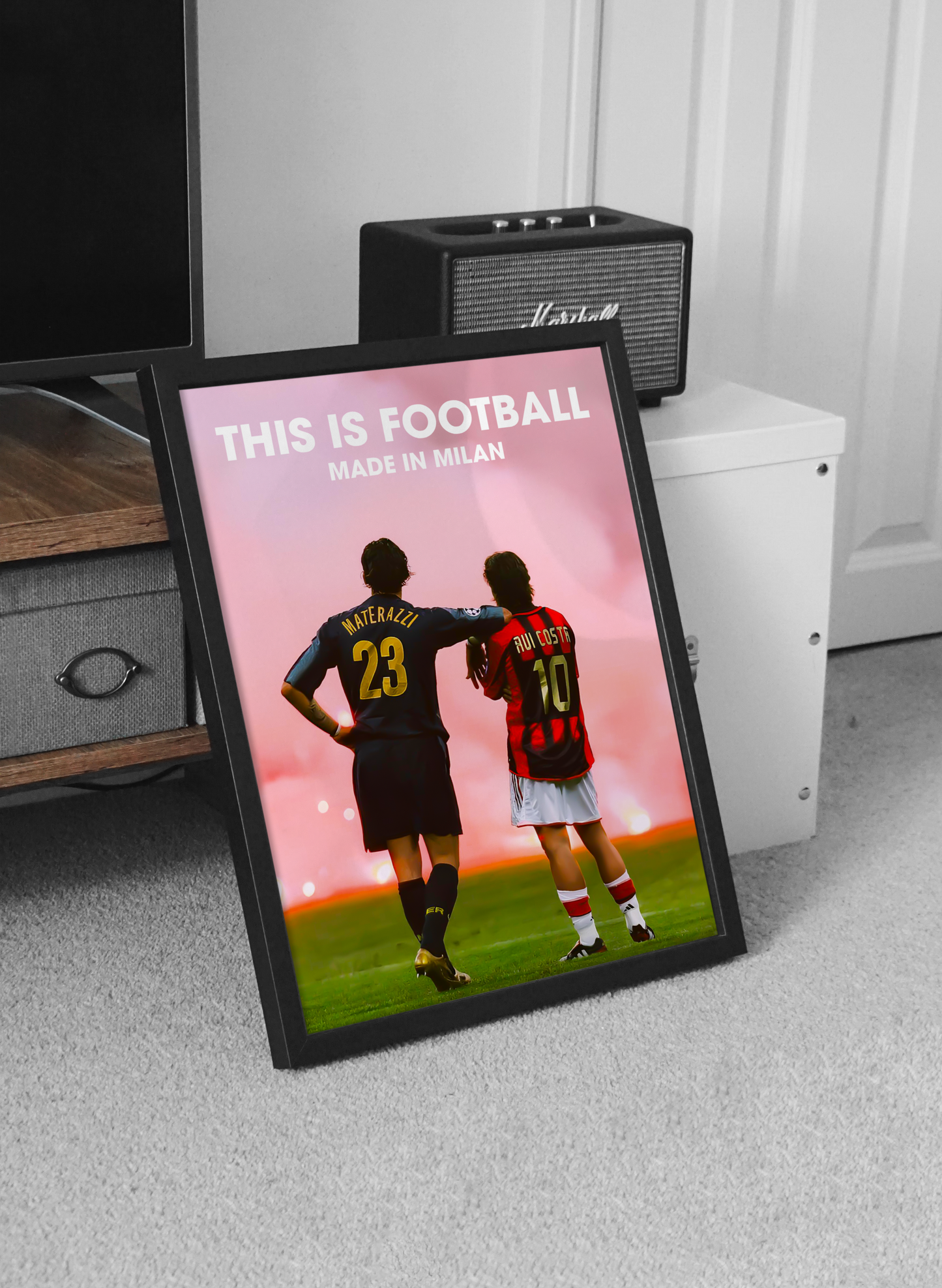 Poster „Das ist Fußball“ von Costa &amp; Materazzi