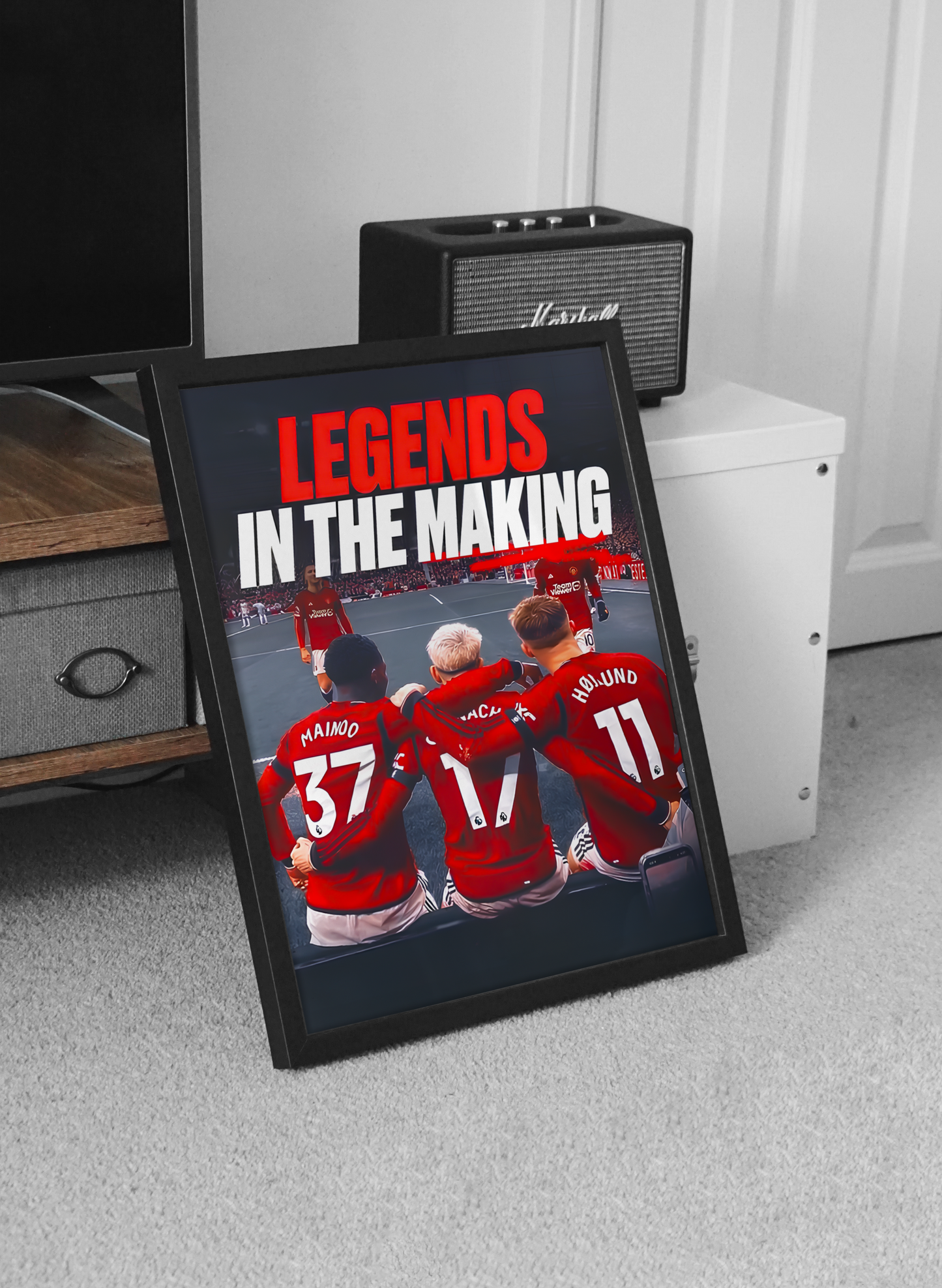 Mainoo, Garnacho & Højlund 'Legends In The Making' Poster