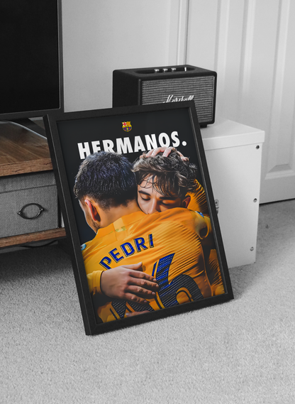 Pedri 'Hermanos' Poster