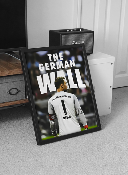 Manuel Neuer 'The German Wall' Poster