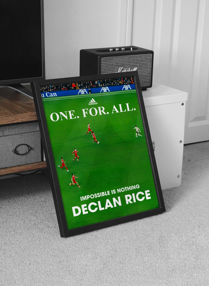 Declan Rice „Einer für alle“-Poster