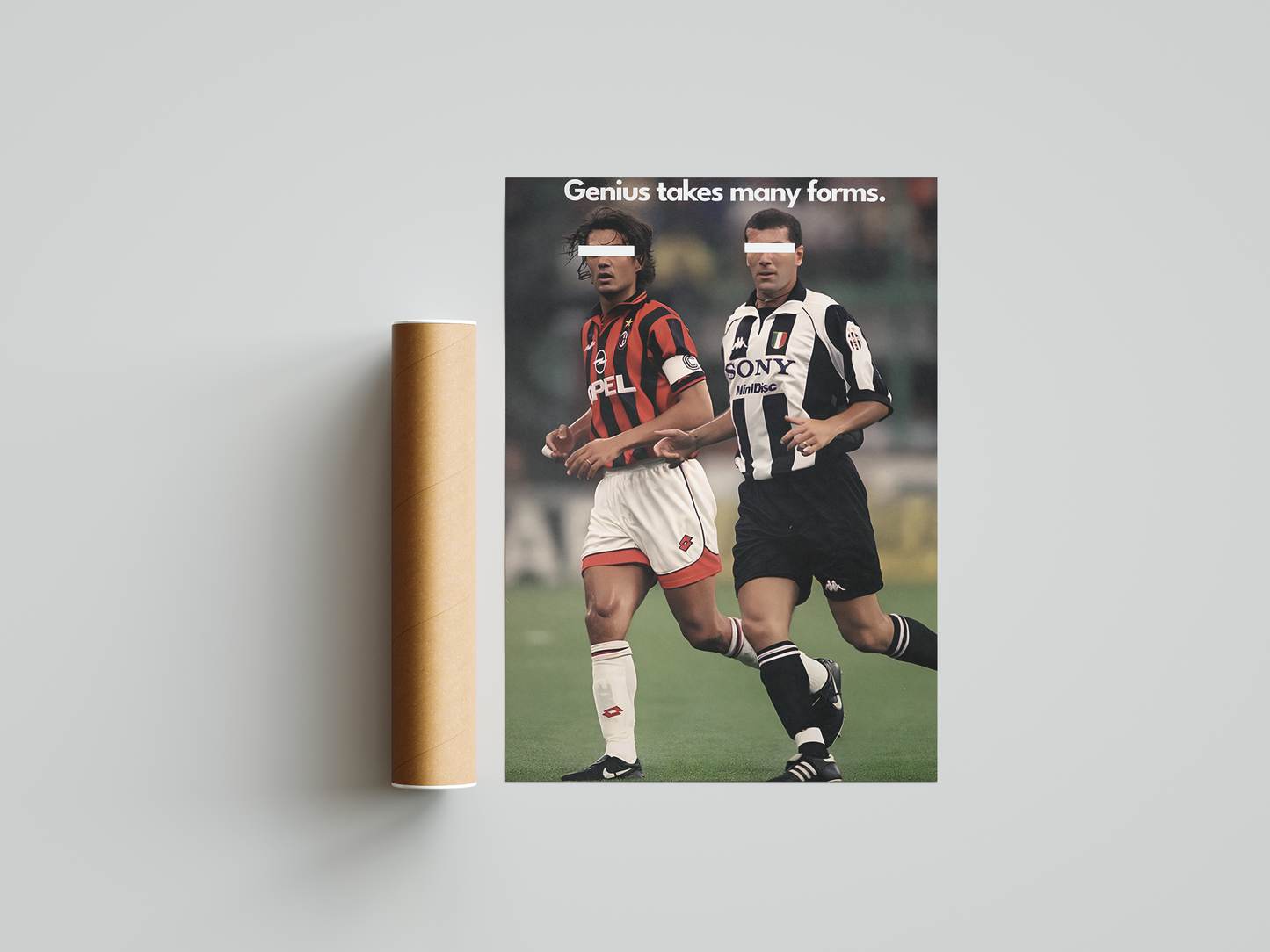 Maldini & Zidane 'Genius' Poster