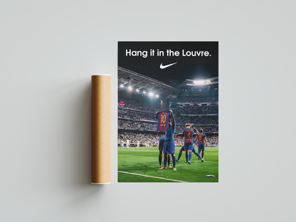 Messi 'Hang It In The Louvre' Poster