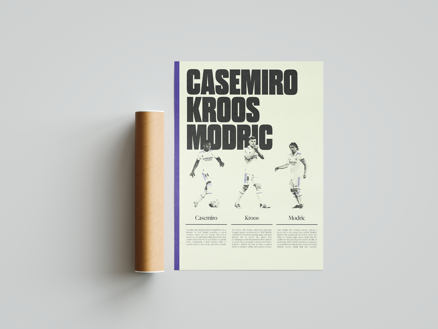 Casemiro, Kroos & Modric Poster