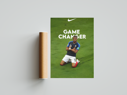 Kylian Mbappé „Game Changer“-Poster