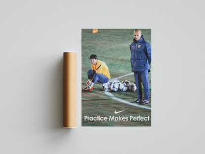 Messi & Pep 'Practice' Poster