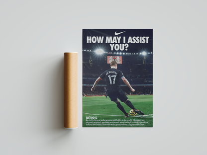 De Bruyne 'How May I Assist You?' Poster