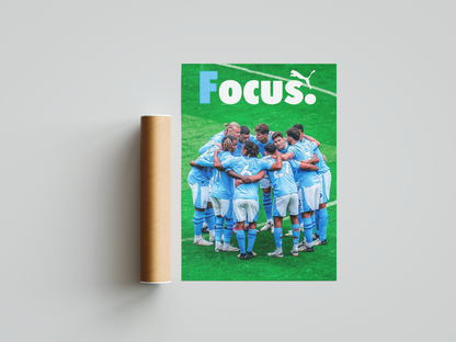 Manchester City 'Focus' Poster