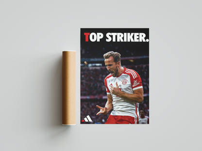 Harry Kane 'Top Striker' Poster