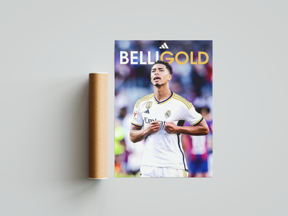 Jude Bellingham „Gold“ Poster