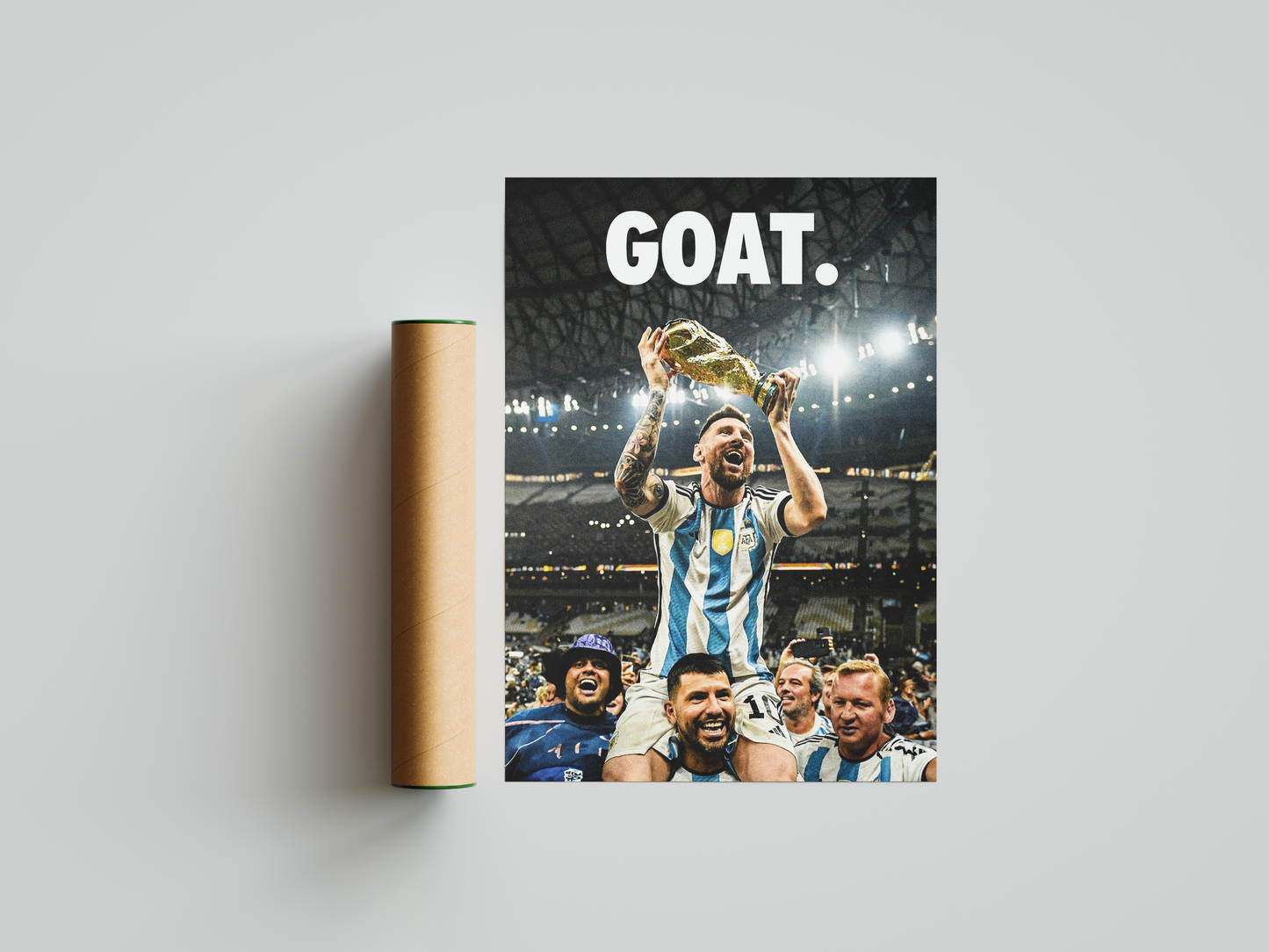 Lionel Messi World Cup 'GOAT' Poster