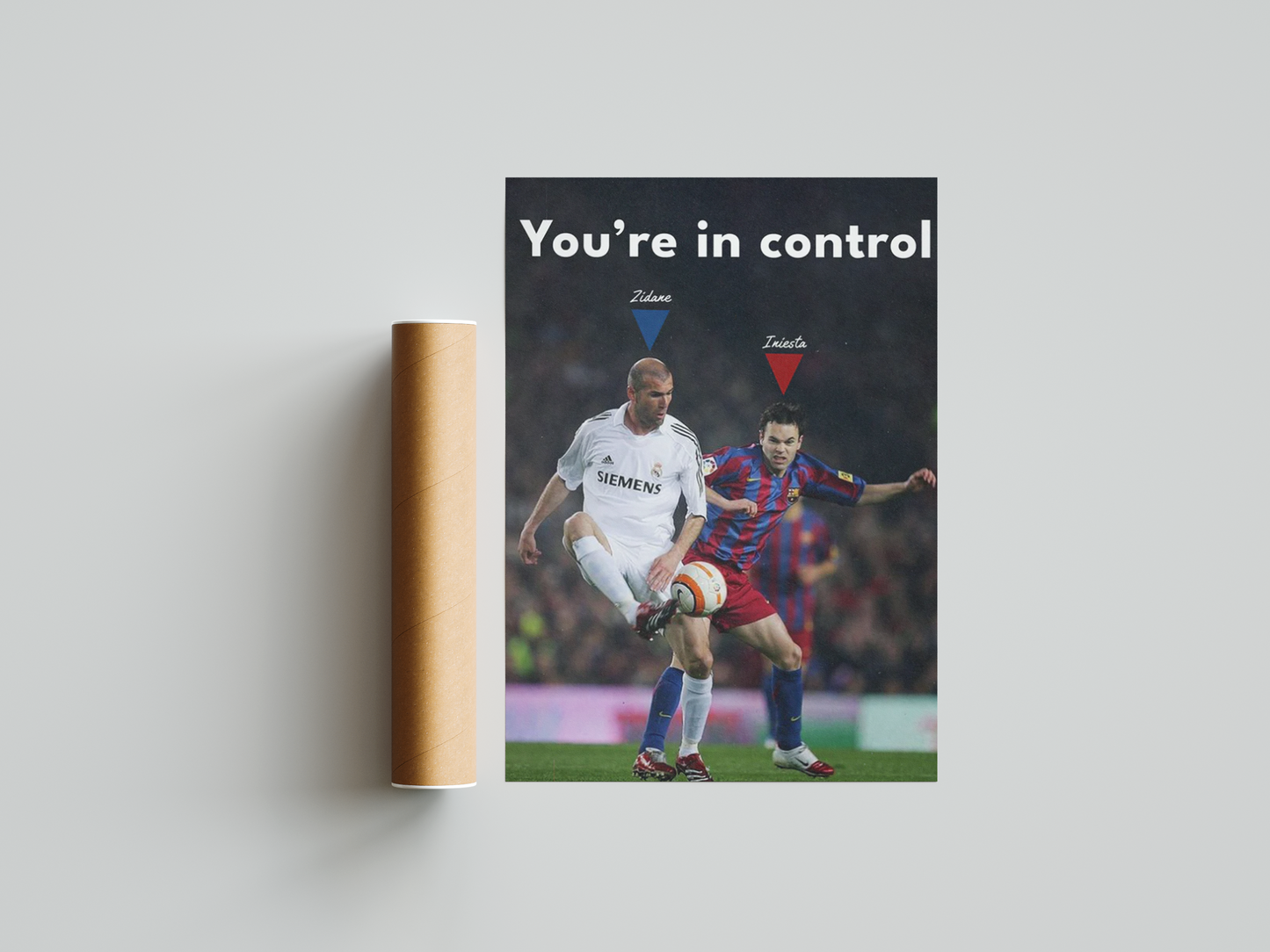 Zidane & Iniesta 'Control' Poster