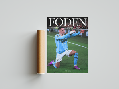 Phil Foden „Baby Faced Assassin“-Poster