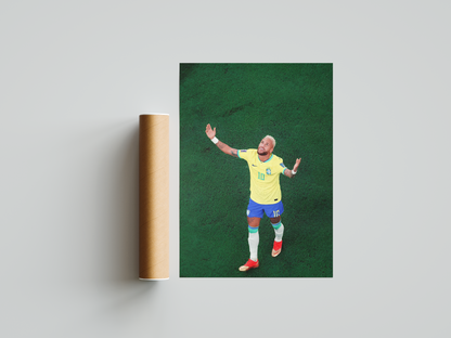 Neymar Jr Brazil Poster