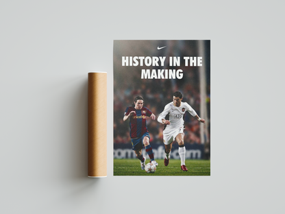 Messi v Ronaldo 'History In The Making' Poster