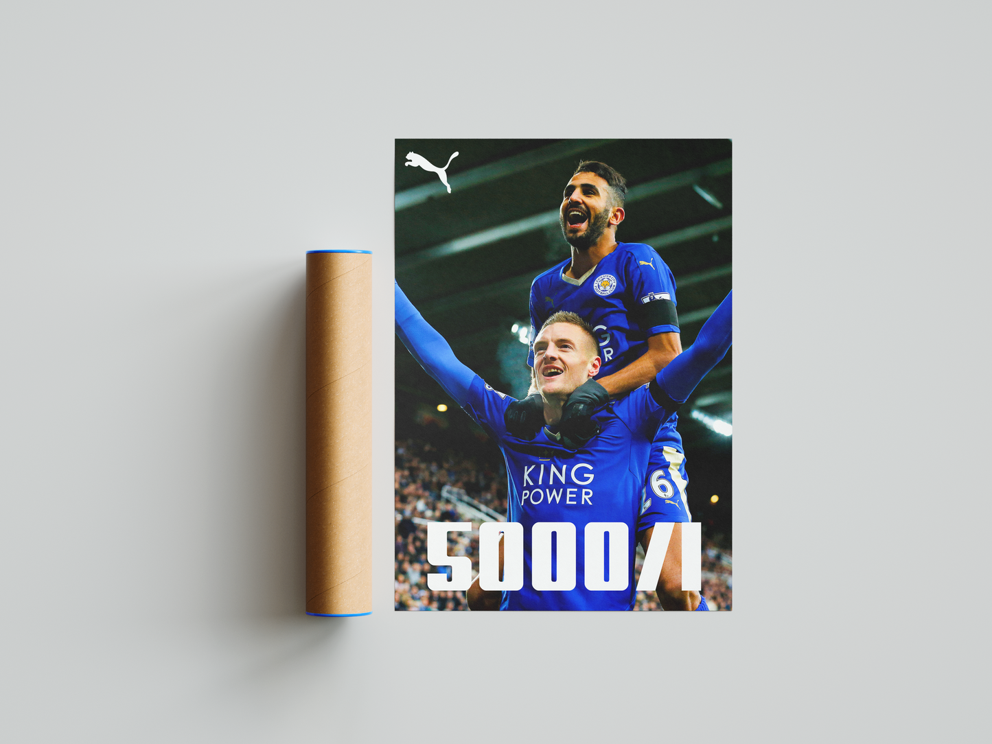 Leicester City '5000/1' Poster