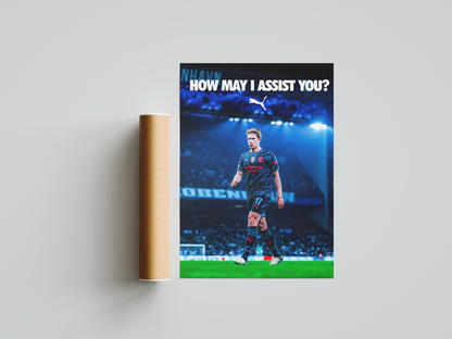 De Bruyne 'How May I Assist You?' Poster