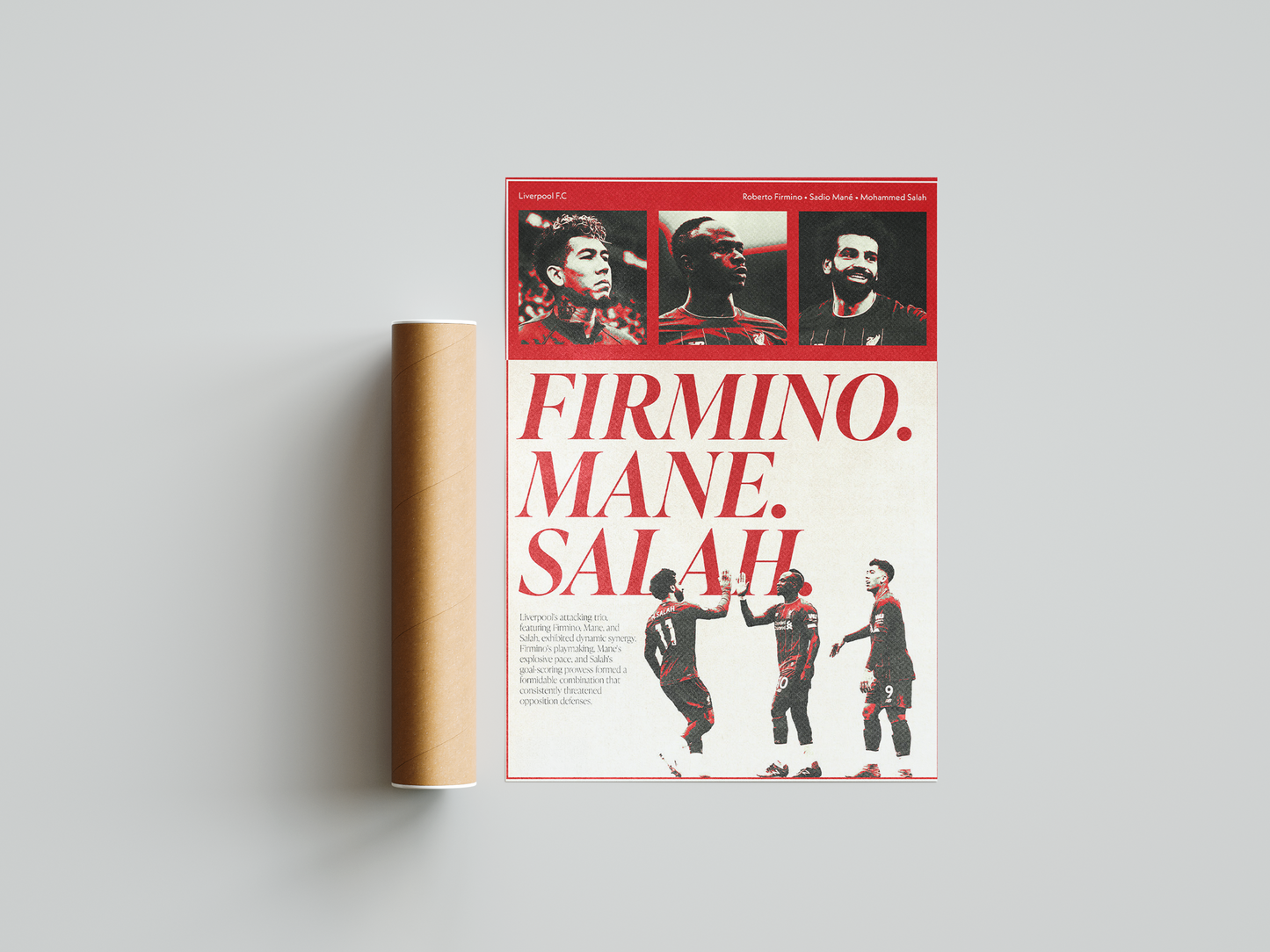 Firmino, Mane und Salah Poster