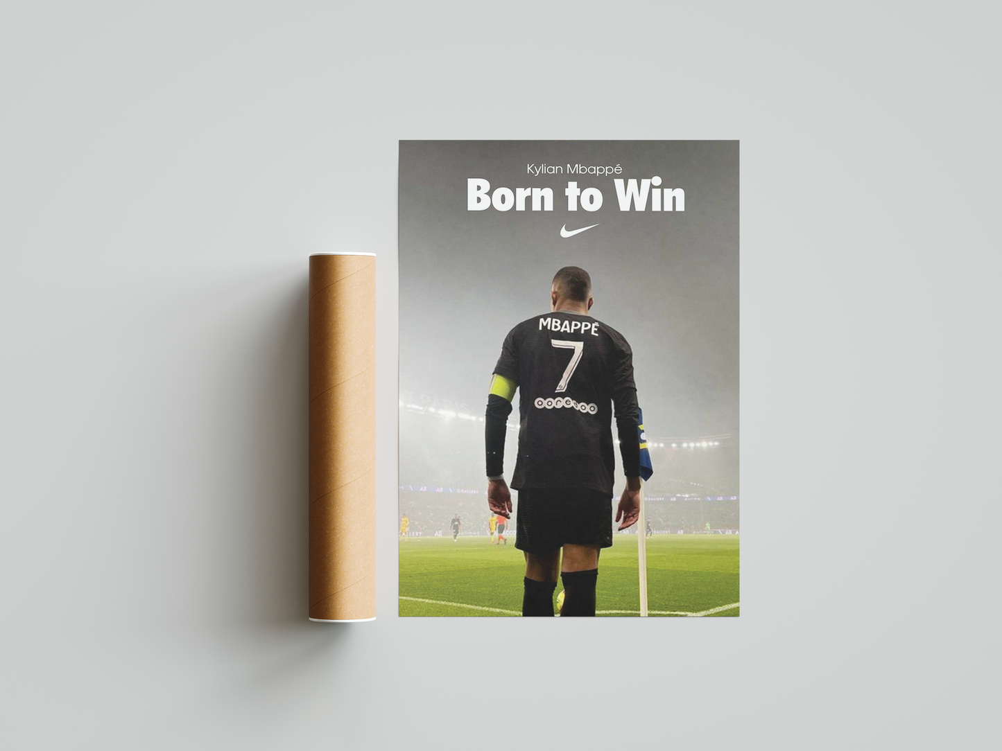 Kylian Mbappé 'Born To Win' Poster