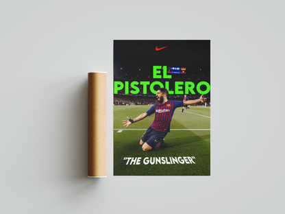 Luis Suárez 'The Gunslinger' Poster