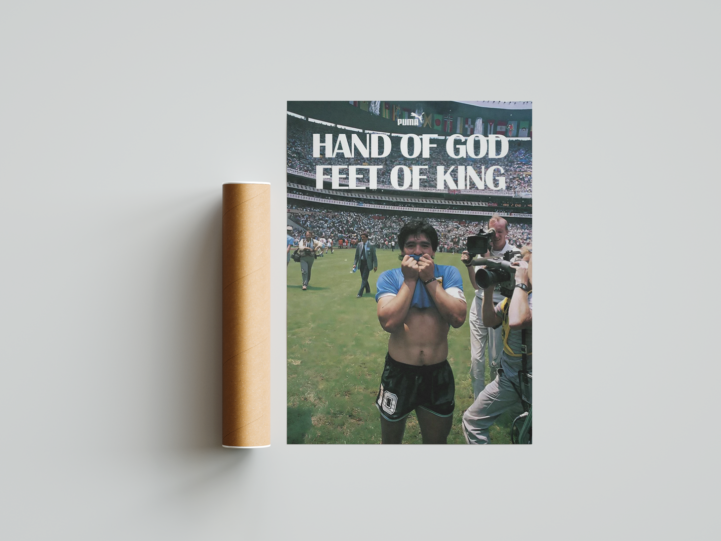 Hand Of God Feet Of King Poster