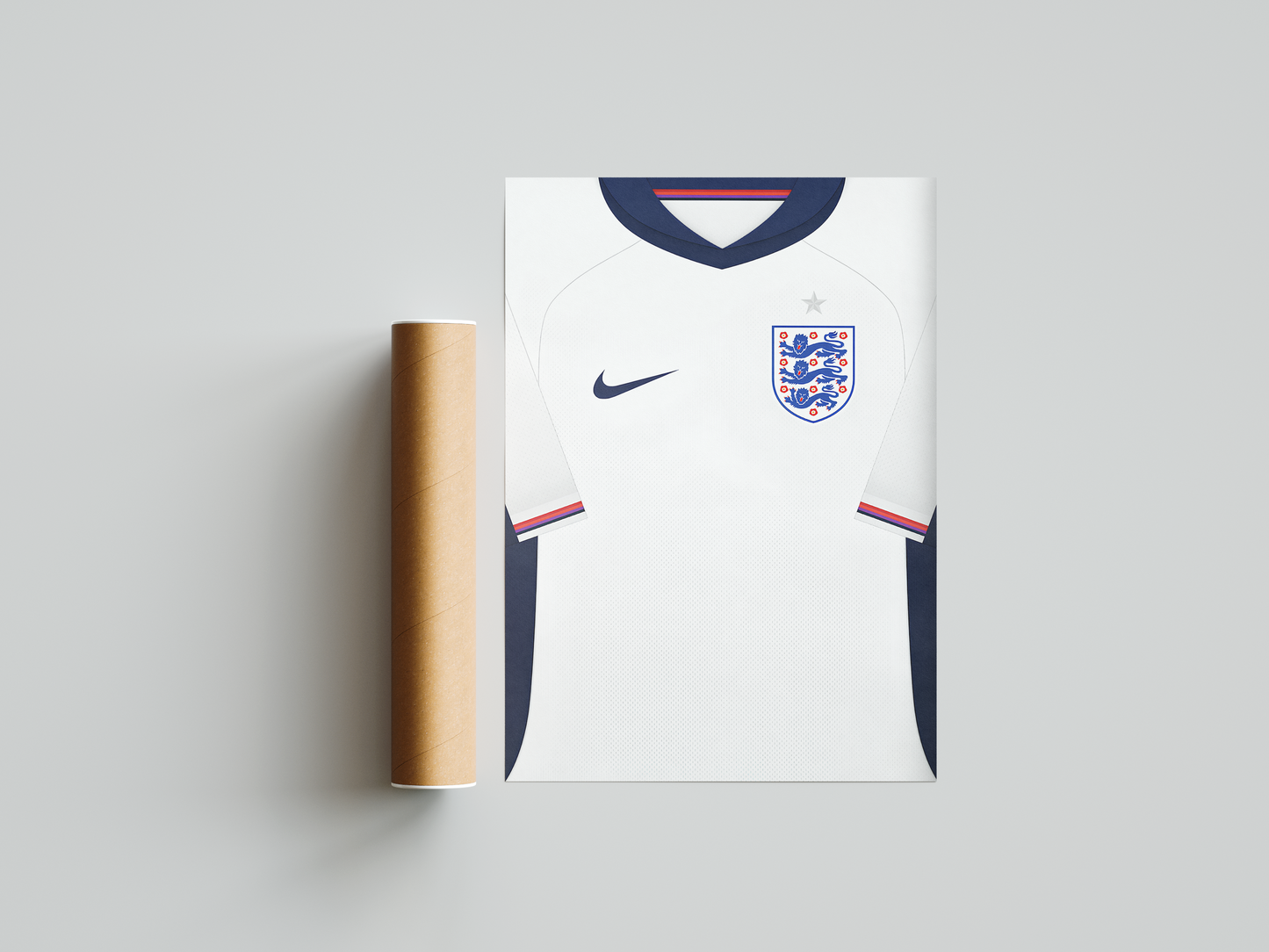 England Euros 2024 Home Kit Poster