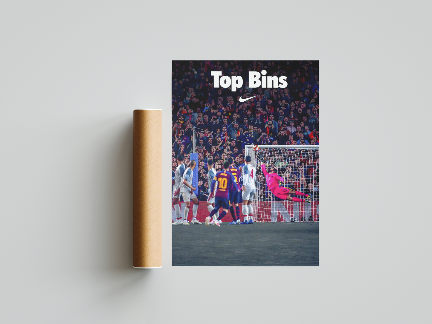 Lionel Messi 'Top Bins' Poster