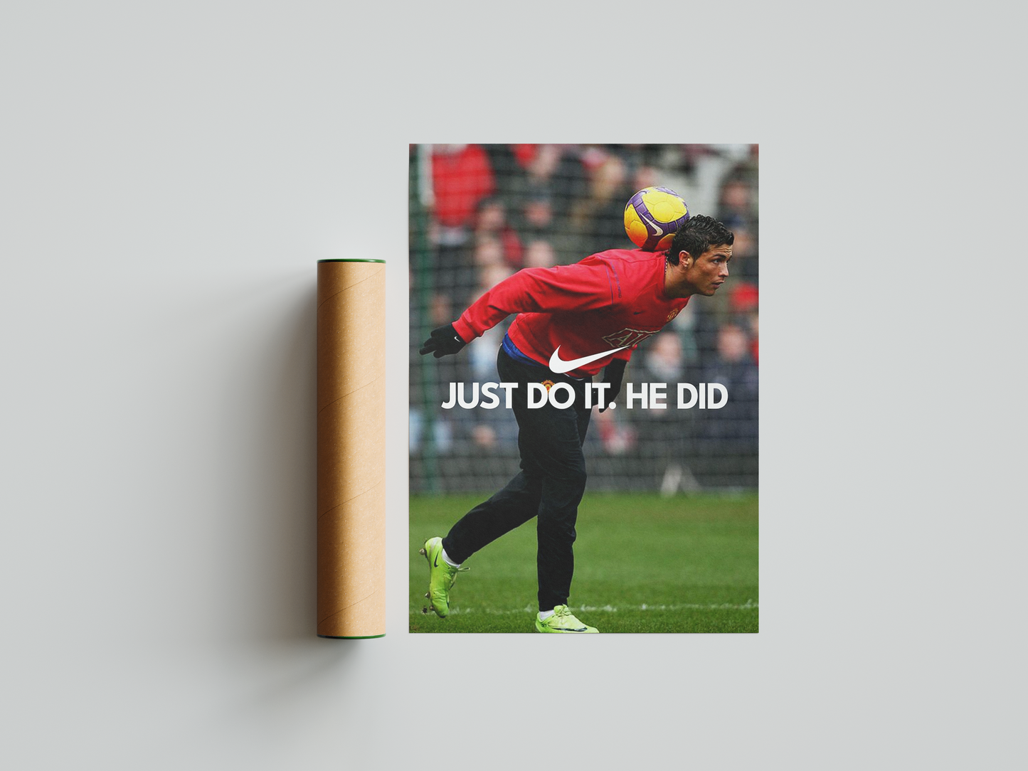 Cristiano Ronaldo Training 'He Did' Poster