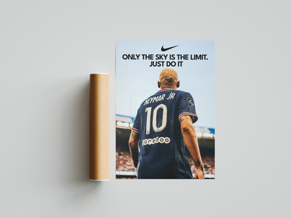 Neymar-Poster „Der Himmel ist die Grenze“