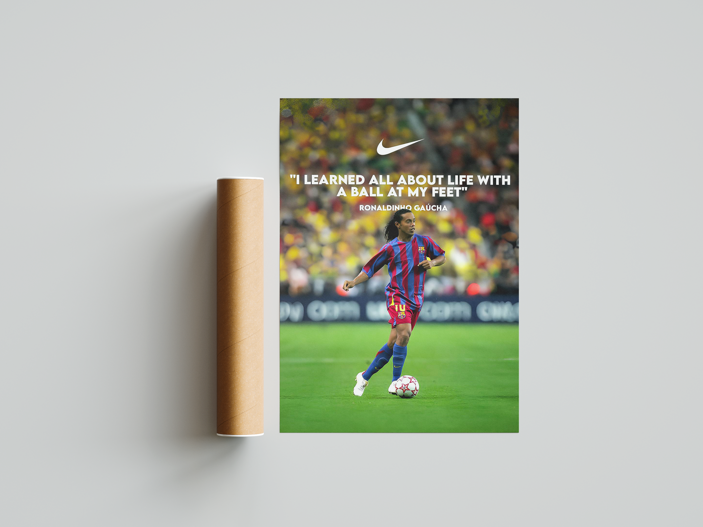 Ronaldinho-Zitat Poster