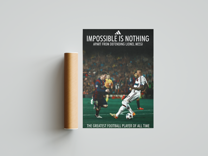 Messi 'Impossible Is Nothing' Poster