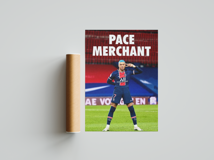 Kylian Mbappé 'Pace Merchant' Poster