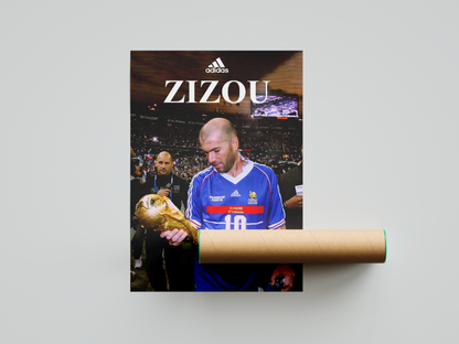 Zinedine Zidane 'Zizou World Cup' Poster