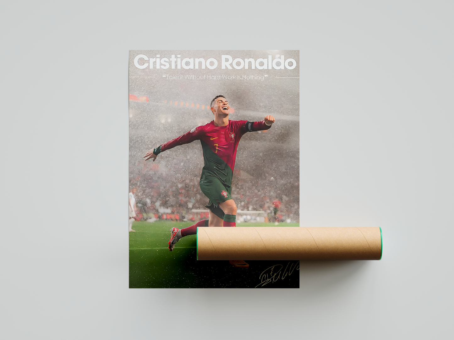 Cristiano Ronaldo Focus „Er hat es getan“-Poster