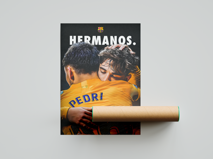 Pedri 'Hermanos' Poster