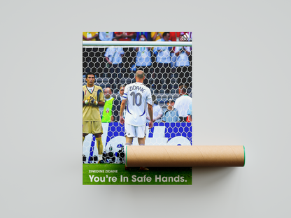 Zidane 'You're In Safe Hands' Poster