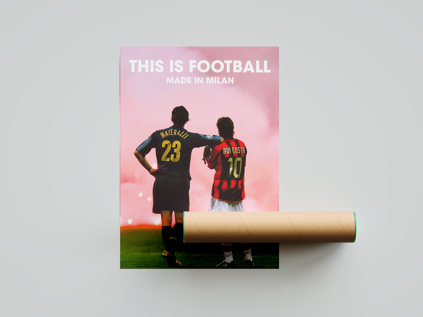 Poster „Das ist Fußball“ von Costa &amp; Materazzi