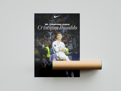 Cristiano Ronaldo 'Mr Champions League' Poster