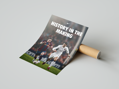 Messi v Ronaldo 'History In The Making' Poster