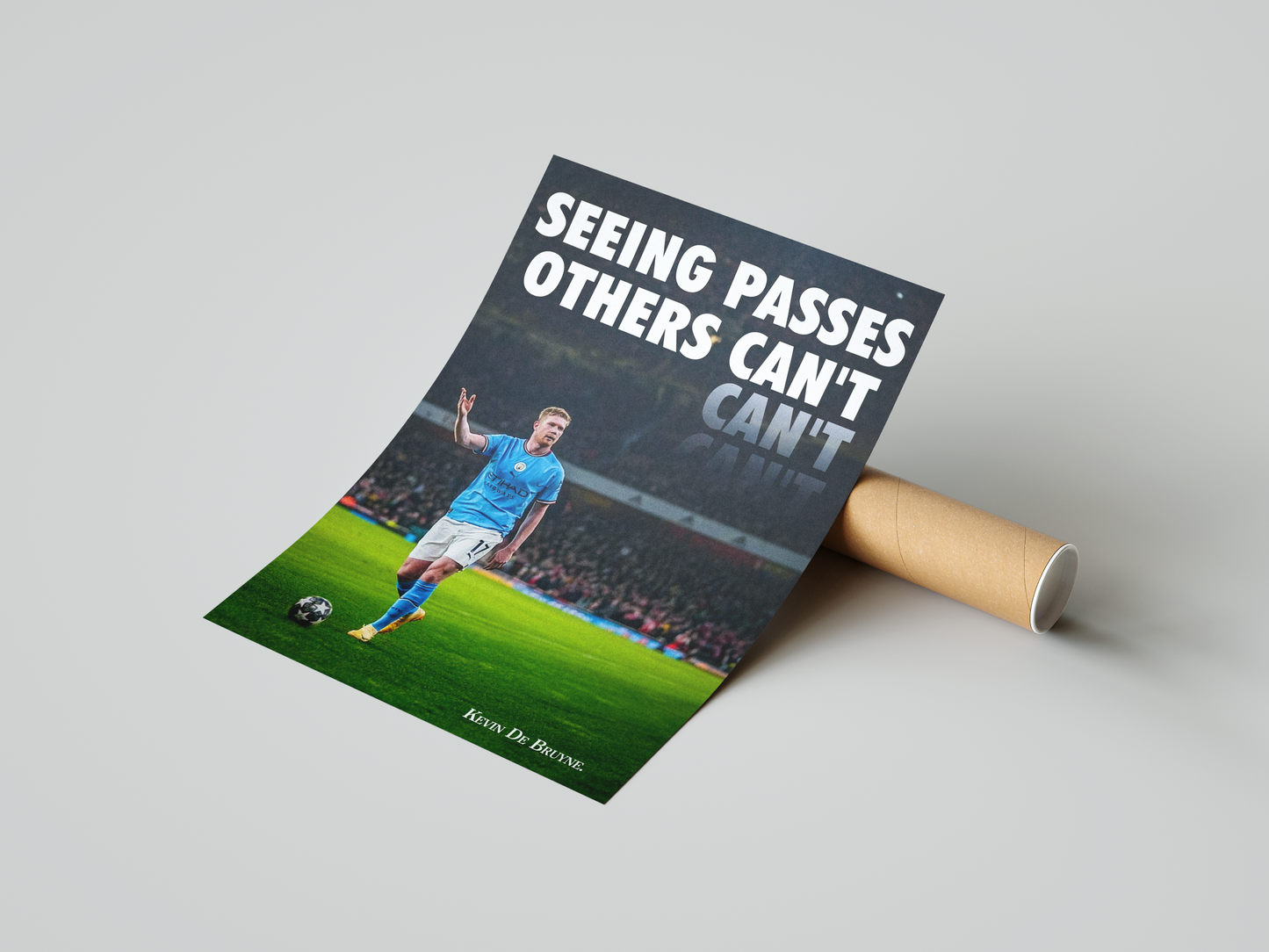 Kevin De Bruyne 'Seeing Passes' Poster