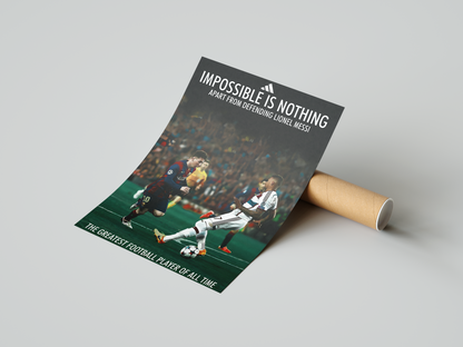 Messi 'Impossible Is Nothing' Poster