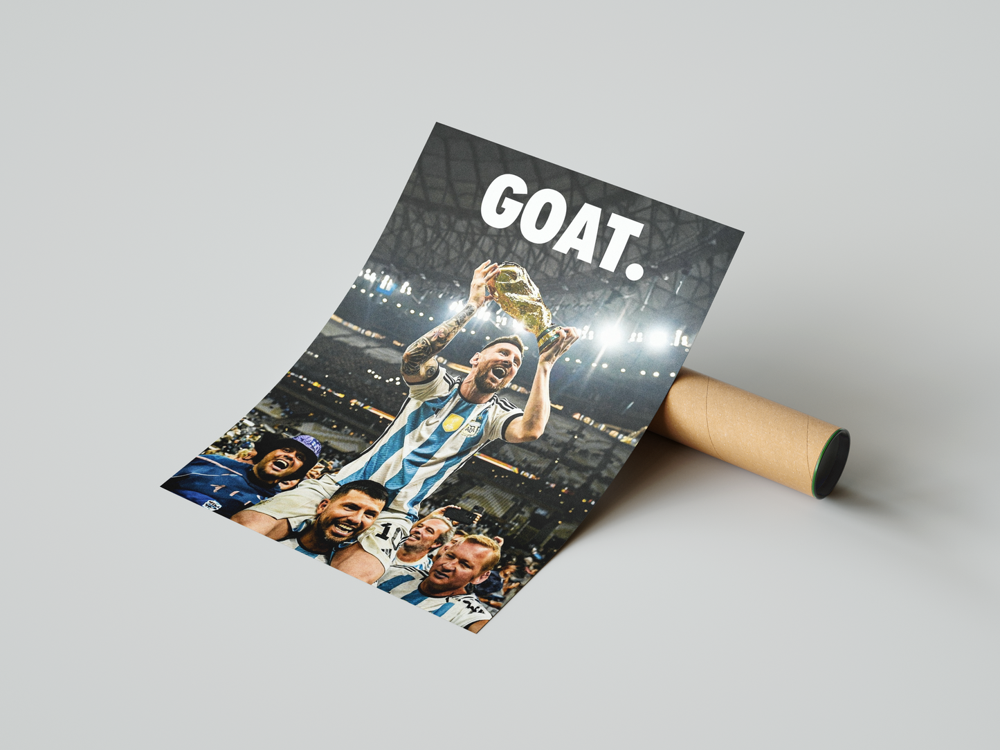 Lionel Messi World Cup 'GOAT' Poster