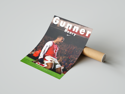 Thierry Henry 'Gunner' Poster